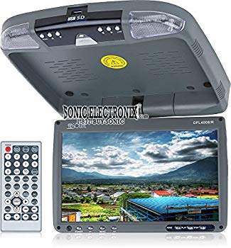 Absolute DFL4008IRG 9.5-Inch TFT-LCD Overhead Flip-Down Monitor with DVD Player and Built-in IR Transmitter (Grey) by Absolute g6bh9ry