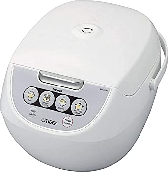 Tiger JBV-A18U-W 10-Cup (Uncooked) Micom Rice Cooker with Food Steamer & Slow Cooker, White by Tiger Corporation