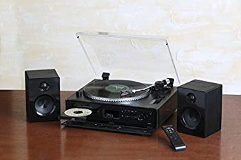 【中古】エバリエント 高音質・多機能ターンテーブル搭載マルチプレーヤー(Bluetoo...