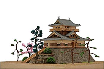 【中古】【非常に良い】ウッディジョー 1/150 丸岡城 木製模型 組み立てキット n5k...