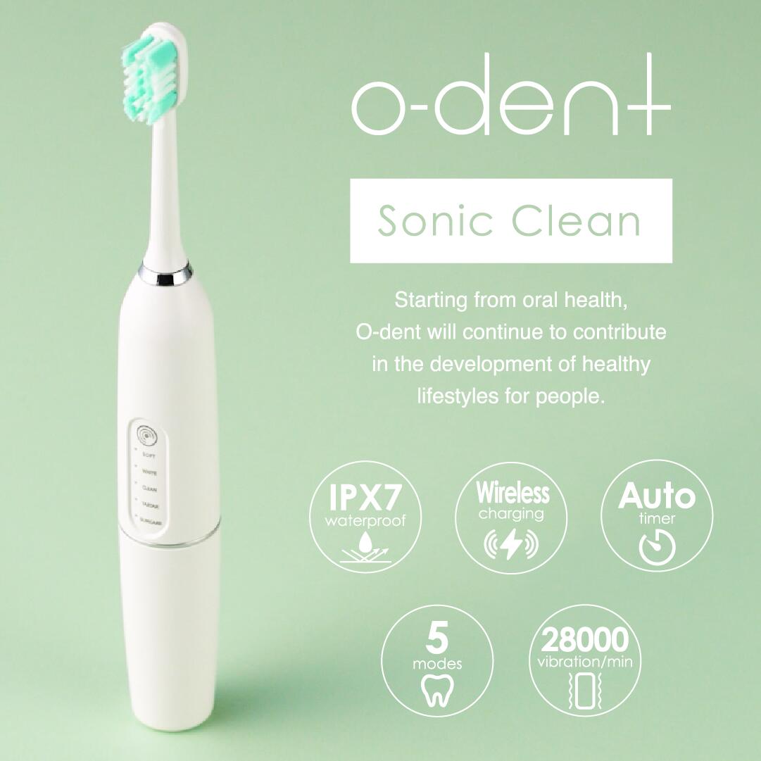 【自社発送】o-dent Sonic Clean オーデント ソニッククリーン 電動歯ブラシ ホワイトニング 歯磨き粉 歯 セルフホワイトニング 自宅 黄ばみ 歯周病 虫歯予防 口臭ケア 歯みがき 白 ヤニ取り ハミガキ粉 医薬部外品 美白 薬用 口臭防止 日本製 低刺激 おすすめ