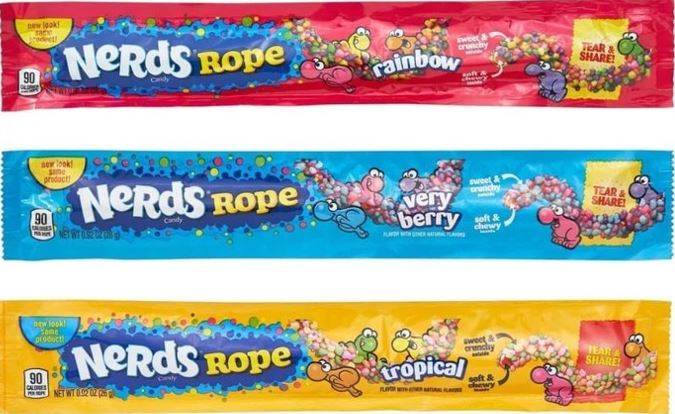 Nerds Rope ナーズロープ キャンディ レインボー ベリーベリー トロピカル 各1本セット 合計3本