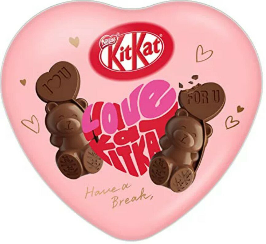 ネスレ日本 キットカット ハートフルベアー ハート缶（7個入）のサムネイル