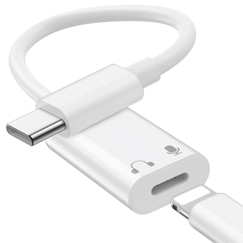 iMangoo タイプ C & Lightning イヤホン端子 変換アダプタ USB Type C to ライトニング イヤフォン オーディオ 変換 ケーブル 対応iPhone 15/15 Pro Max/Plus/iPad Pro/Air 4 5/iPad mini 6/iP…