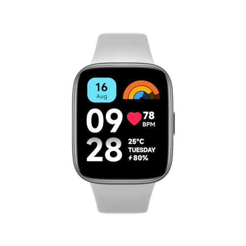 シャオミ スマートウォッチ（売れ筋ランキング） シャオミ(Xiaomi) スマートウォッチ Redmi Watch 3 Active Bluetooth 5.3 通話・着信通知 1.83インチ大画面 100種類スポーツモード 健康管理 アプリ通知 音楽再生 心拍数 睡眠 ストレス iPhone Android 対応 グレー