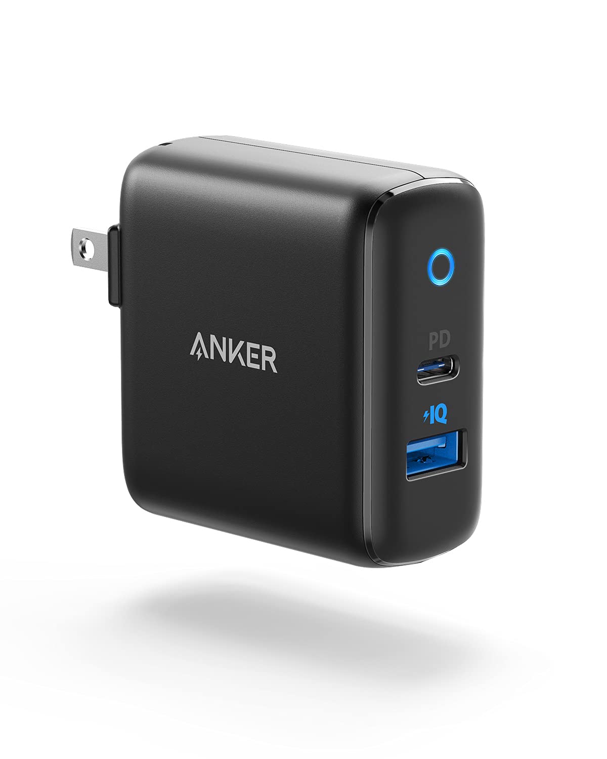 Anker PowerPort PD 2 20W(PDб 32W 2ݡ USB-A & USB-C ®Ŵ)PSEǧں/Power Deliveryб/PowerIQ/ѥȥ iPhone 14 / 13 iPad Air(5) Android ¾ Ƽﵡб (֥å)