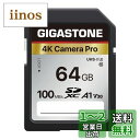 【送料無料】Gigastone SDカード 64GB メモリーカード A1 V30 U3 Class 10 SDXC 高速 4K UHD & Full HD ビデオ Canon Nikon など デジタルカメラ 一眼レフ対応 ミニケース1個付き