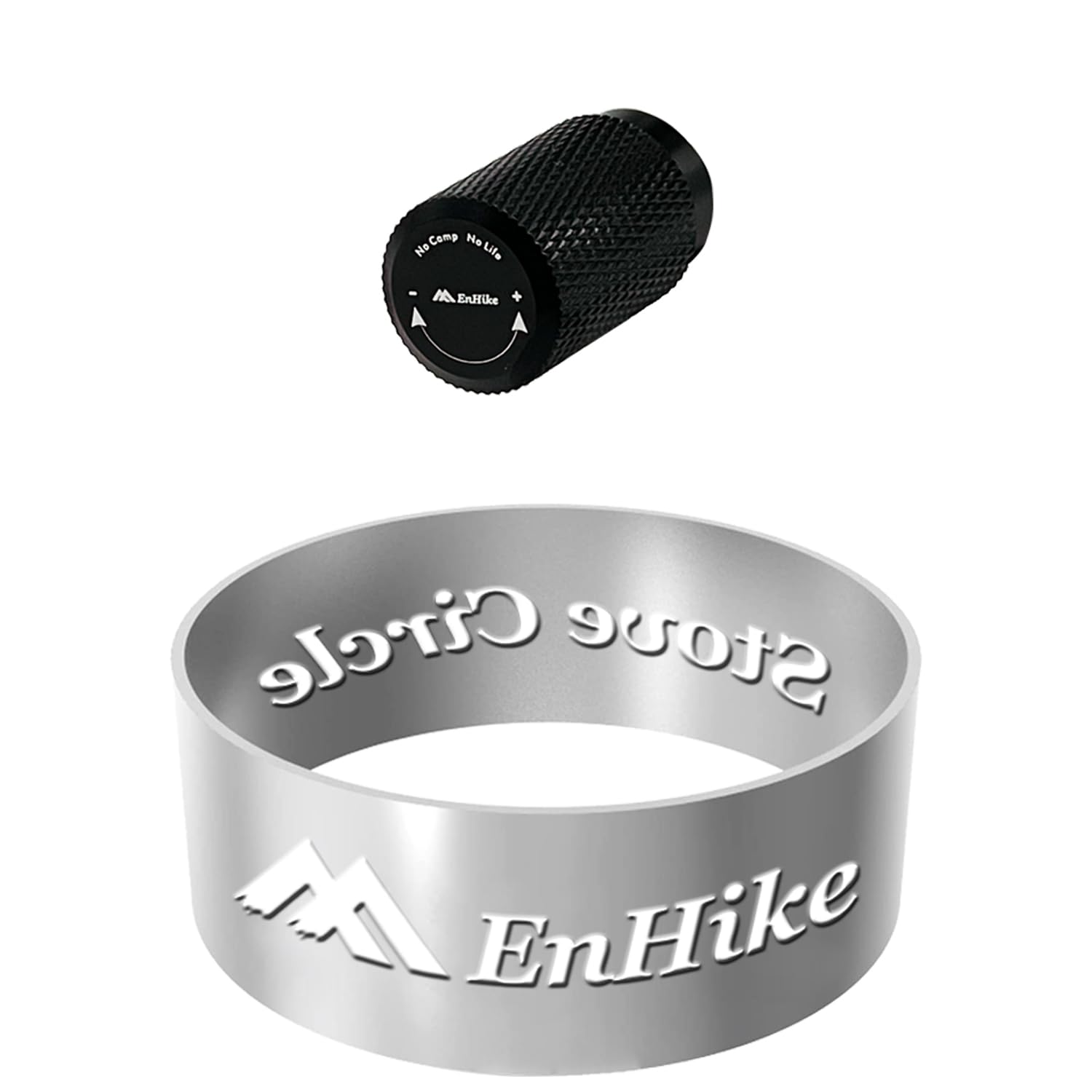 EnHike アシストセット ソト ST310 カスタム 耐熱シリコンチューブ 点火アシストレバー 火力調節つまみ SOTO レギュレーターストーブ ST-310用 (火力調節つまみ+防風リング)