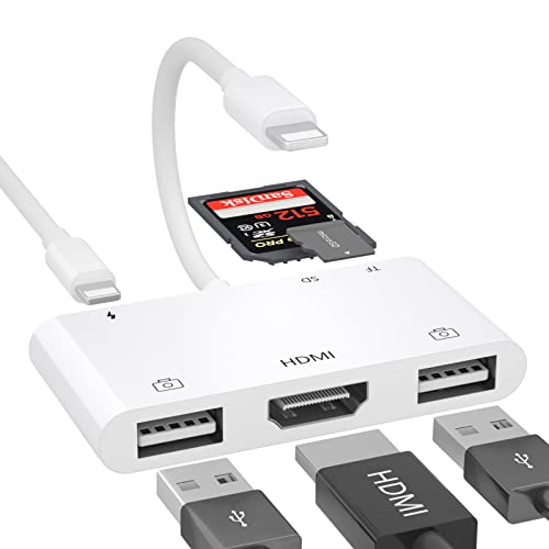 商品情報商品の説明主な仕様 【6in1変換アダプタ:HDMI/USB*2/SD/TF/充電】HDMIポート*1＋急速PD充電ポート*1＋SD＆TFカードスロット(60mb/s-90mb/s)*1＋USB2.0ポート*2が搭載されています。専用アプリダウンロードと複雑設定は必要なし、直接さしいれて使えます。br【対応機種】i-Phone HDMI 変換ケーブルは、Lightn-ingコネクタを持つiPad Retinaディスプレイモデル、Phone 14/14 Pro/14Plus/14 Pro Max/13/13 mini/13 Pro/ 13Pro Max/12 mini/12/12 Pro/ 12 Pro Max/11/11 pro/11 Pro MAX /XS/XSNAX/XR/8/8 Plus/7/7 Plus/6S/6S Plus/5 /SE、i-Pad mini/ i-Pad Air/ i-Pad Pro/ i-Pad Touchなどでお使いいただけます。（Lightn-ing Digital AVアダプタ で充電しながらスマホなど動画を自由に見られます。バッテリーの心配は要りません。)br【1080P高解像度 】Phone HDMI変換アダプタで接続すると映画、テレビ番組、撮影したビデオなどのビデオコンテンツを大きなスクリーンに最大 1080pのHD高画質で出力できます。br【USB対応周辺機器】i-Phone usb 変換アダプタは、キーボード、マウスに接続でき、入力を簡単で速くなるに協力いたします。ゲームコントローラーに連接、個人リラクスにも協力アシスタントです。充電ポート付き、使いながら充電できます。電源切れの心配なくなり、いつでも満電状態で仕事・遊びできます。br【高性能カードリーダー】該当カードリーダーはSD TFカード両方対応でき、強い設備容量を大きく拡大できます。また、USBポート付き、強いデータ転送力持ち、安定にデータ転送を実現できます。データ即時読取・編集に協力いたし、個人移動オフィス・遠距離勤務実現できます。