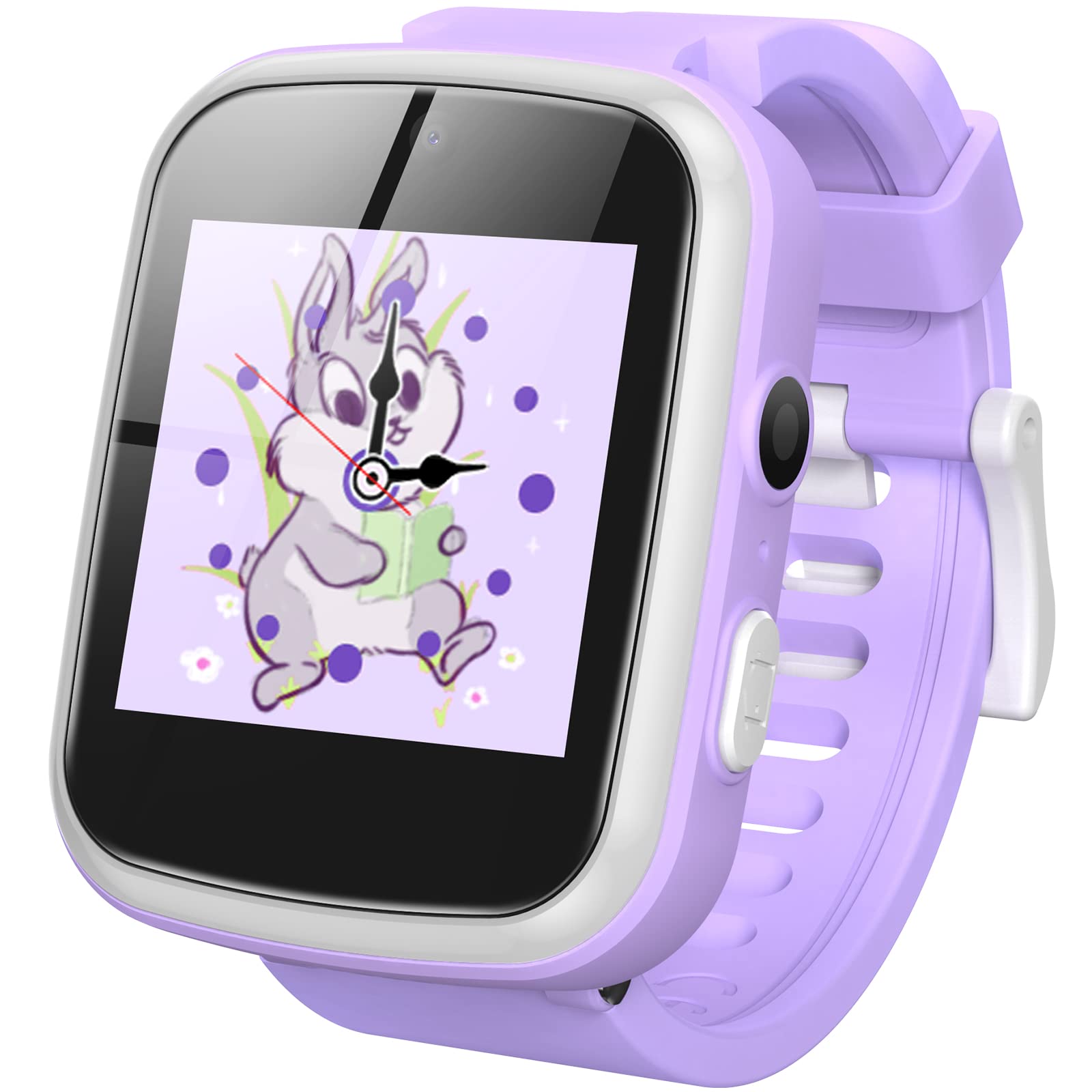 AGPTEK 日本正規品 キッズ 腕時計 子供用 スマートウォッチ smart watch for kids 時計 女の子 時計 文字盤DIY タッチスクリー 8GB内蔵 歩数計 35万高画素写真 動画 撮影 自撮り 録音 ゲーム 音楽再生 英語時刻の学習 アラーム usb充電式 小学生 誕生日 プレゼント 人気