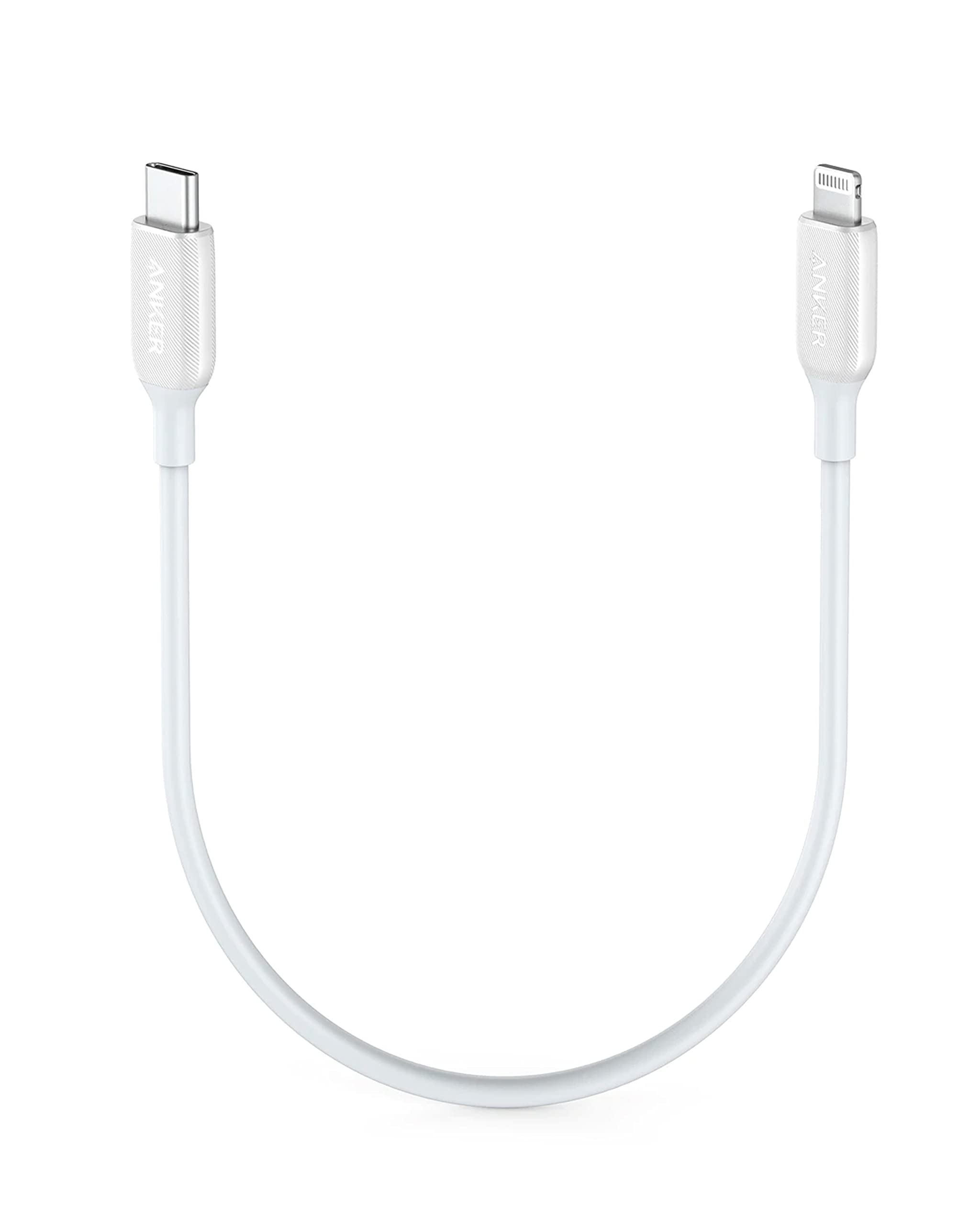 Anker PowerLine III USB-C ライトニング ケーブル MFi認証 USB PD対応 急速充電 iPhone 14 / 13 / 12 / SE(第3世代) 各種対応 (0.3m ホワイト)