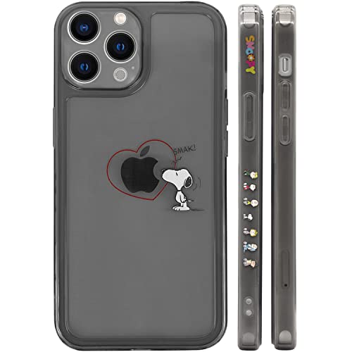 iPhone15 Pro Max 用 ケース スヌーピー スマホケース かわいい 人気 おしゃれ 側面設計 全機種対応 ブラッククリア TPU バンパー すり傷防止 指紋防止 全面 耐衝撃 ワイヤレス充電対応 アイフォン15 Pro Max ケース