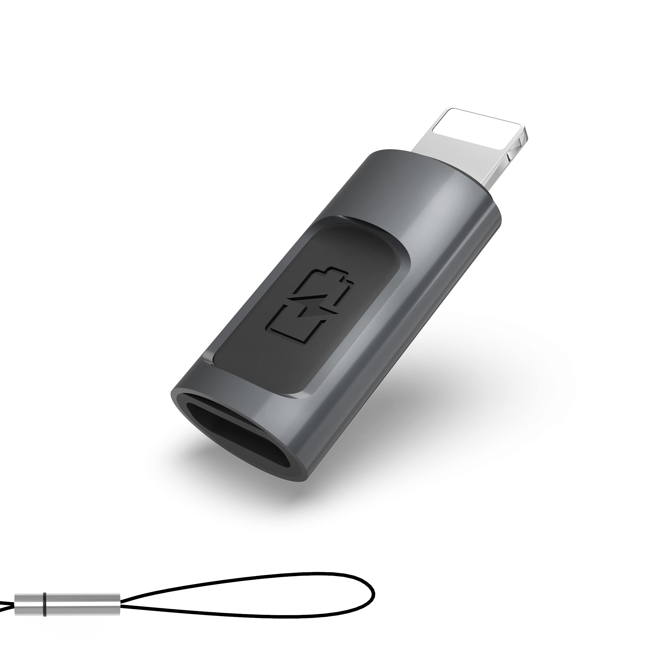 CONMDEX ライトニング USB Type C 変換アダプター 36W急速充電 PD対応 lightning タイプC コネクター アルミニウム合金製 iPhone 14 /13 /12 / iPadなどに対応 (グレー)