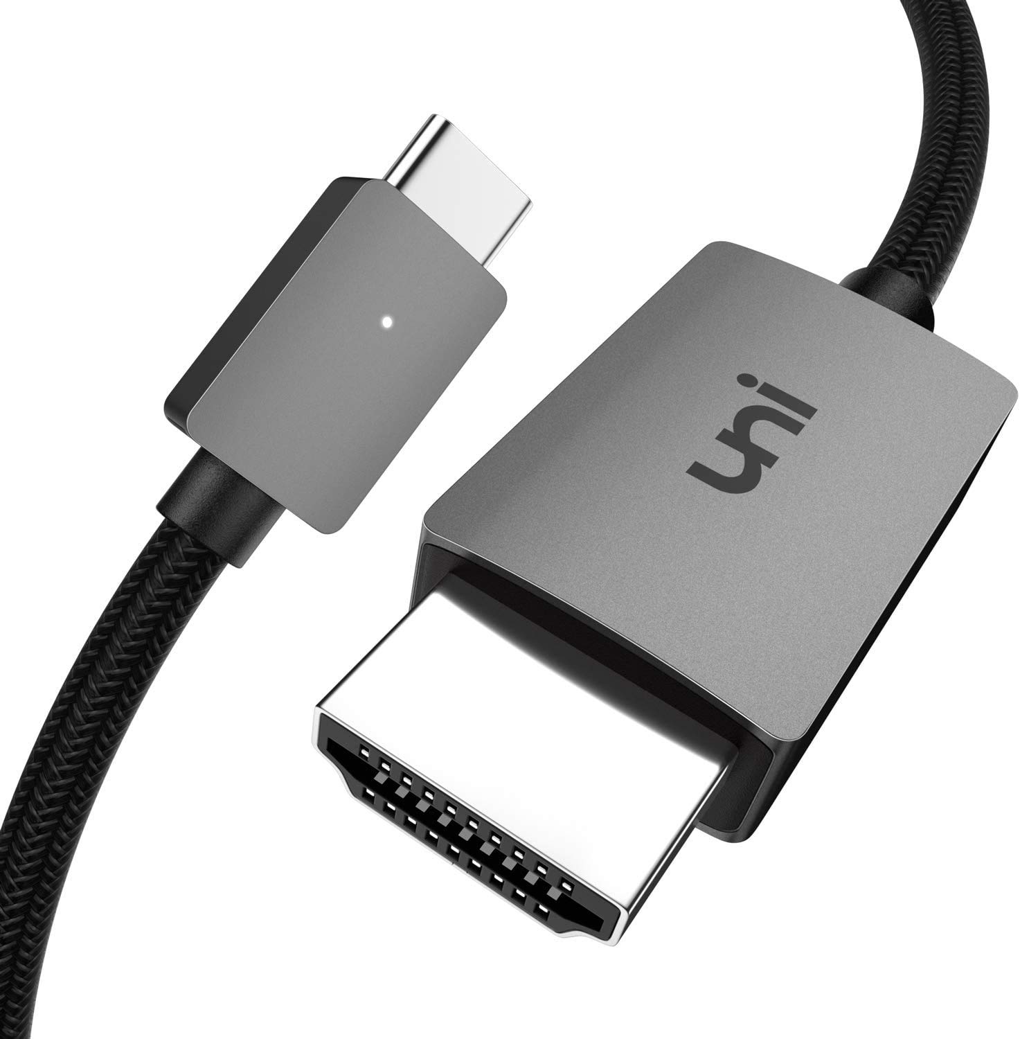 USB Type C HDMI 変換ケーブル 1.8M uniAccessories タイプC HDMI変換アダプタ iPhone 15 Pro/MaxMacBook Pro/Air 2023、iPad Pro、iMac、S23など対応