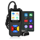 iKiKin OBD2 故障診断機 自動車用コードリーダー スキャン工具 故障コードの読み取りと消去 12VのOBD2 ガソリン車に対応 (V700)