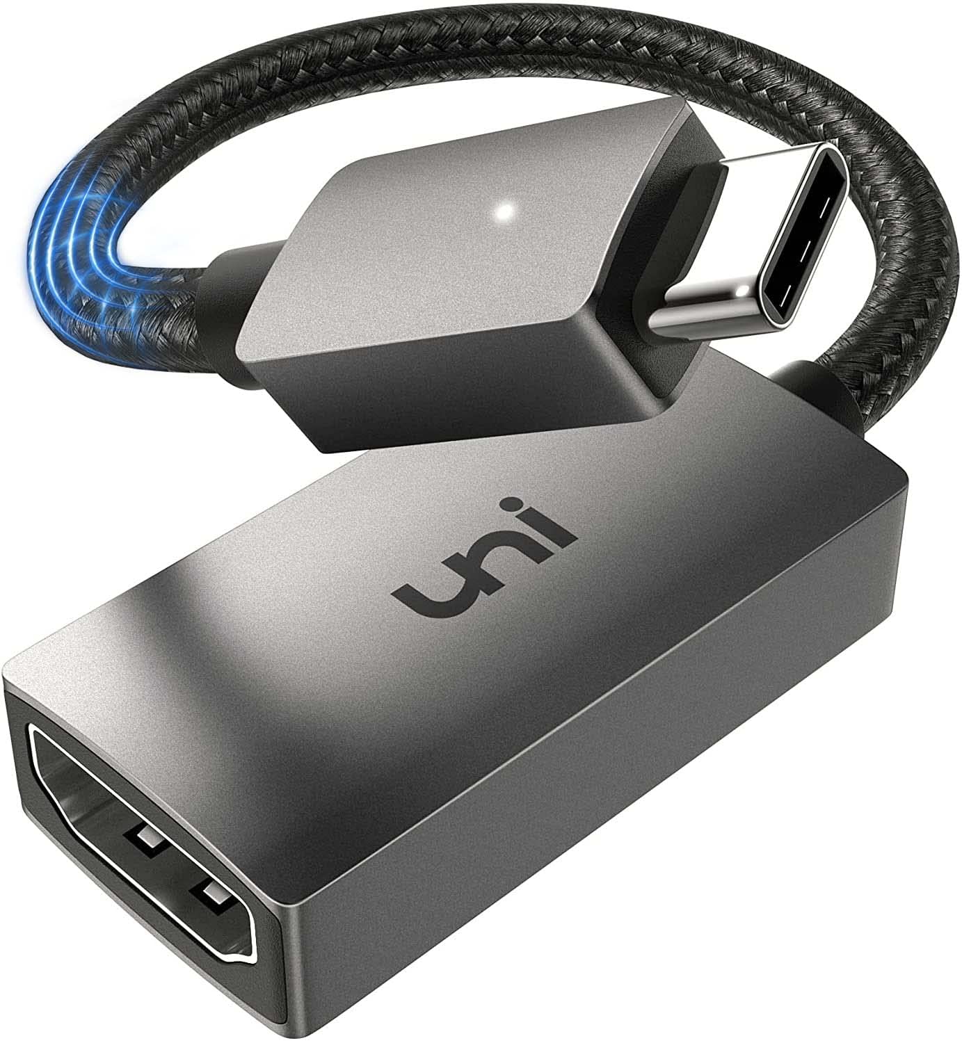 USB C HDMI 変換アダプタ uniAccessories タイプ C HDMI 変換アダプター [4K映像出力] Macbook Pro/MacBook Air/iPad Pro/Air/Chromebook/Surface go/Samsung Galaxy S9/iPhone15 Pro などタイプCデバイス対応