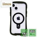 iFace Reflection Magnetic iPhone 14 専用 MagSafe 対応 ケース クリア 強化ガラス (ブラック)【アイフェイス アイフォン14 用 iphone14 用 カバー マグセーフ 耐衝撃 透明 ストラップホール】