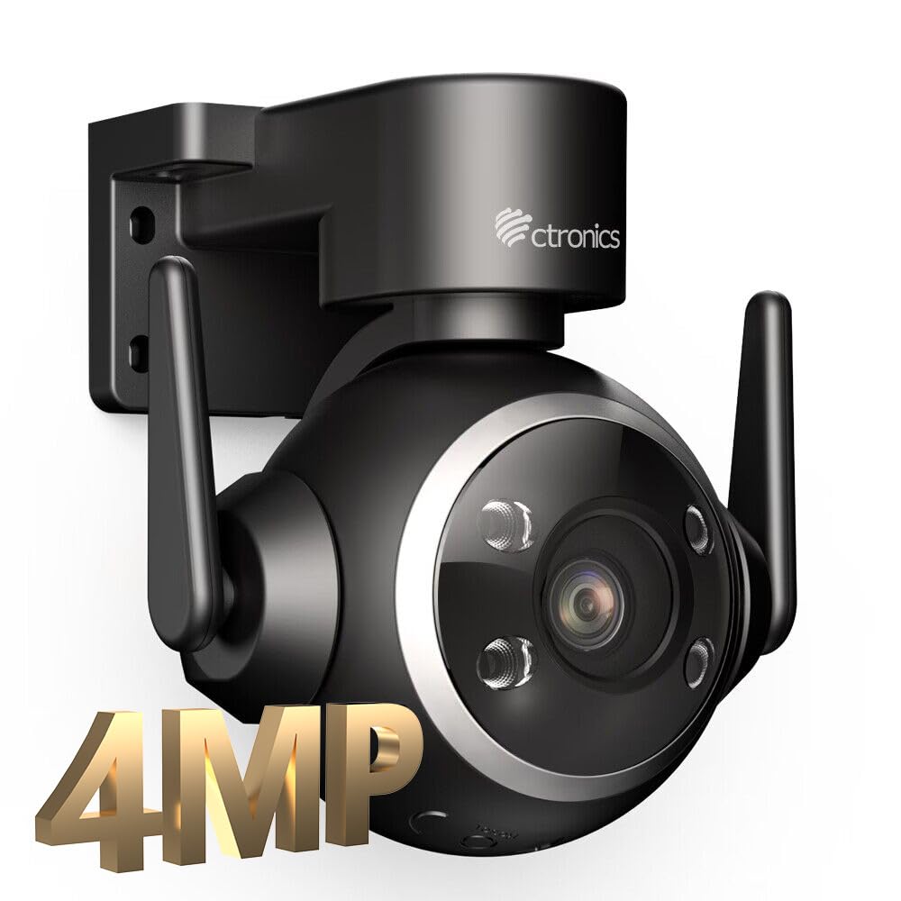 Ctronics ȥ  2.5K 4MP 5G Wi-Fi б ư ޡȰŻ ҥ塼ޥ ҳ ץꥻåȵǽ ONVIF/FTP/NASб    24־Ͽ Υꥢ ŷ/̼ ѥ 128GBMicro SDб ͭLAN֥/