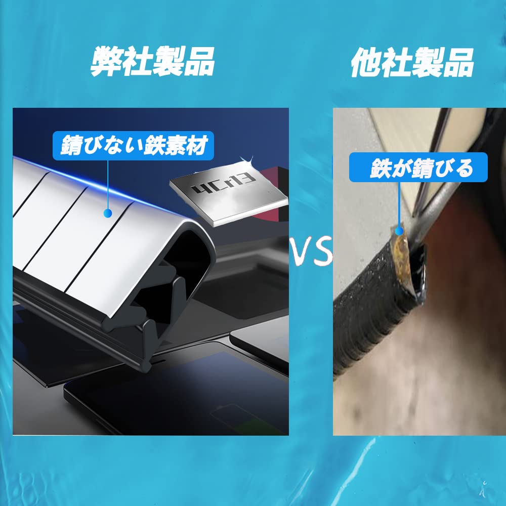 Magi's Gift 独自のステンレス技術を使用した車用ドアモールは衝突や擦り傷を防止することができます。高分子ゴム素材でエンジンの騒音と風切り音を効果的に低減し、接着剤なしで日本語取扱説書付きシールゴムが装着しやすく、全車種(10m)に適用 ステンレス鋼 ブラック