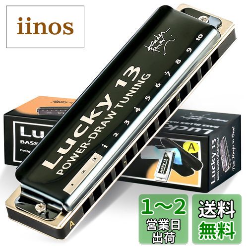 【送料無料】East top ハーモニカ ブルースハーモニカ 13ホール A? ジャズ専門家 大人用 子供用 勉強 練習用 真鍮カバー キャンバスケース Luc...