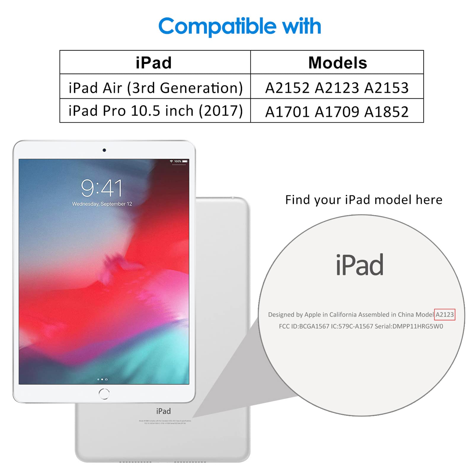 JEDirect iPad Air3 (10.5インチ、2019モデル)/iPad Pro 10.5インチ 用 強化ガラス 液晶保護フィルム
