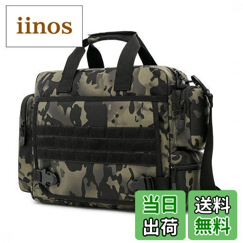 【送料無料】[PHOENIX IKKI] 豊富なポケット 大容量 A4サイズ対応 14インチノートパソコン対応 迷彩柄 ..