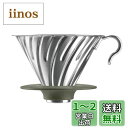 HARIO(ハリオ) V60メタルドリッパー 1~4杯用 シルバー 日本製 O-VDM-02-HSV