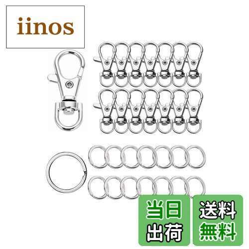 YINKE キーホルダー金具 キーホルダー パーツ キーリング リング チャーム ナスカン レジン パーツ キーホルダーパーツ 回転フック 丸カン 付き ワンタ...