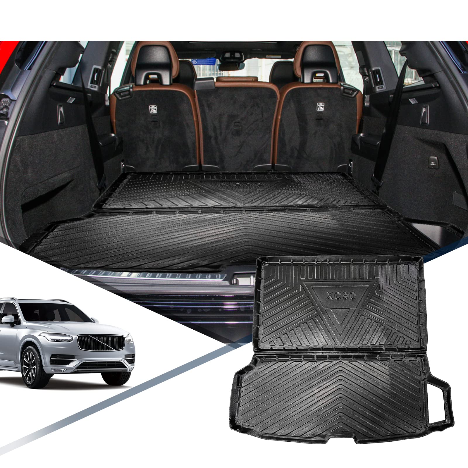 ボルボ XC90 UB420 織柄Sラゲージシート トランクスペースマット ポールスターエンジニアード ボルボ XC90 UB420 織柄Sラゲージシート トランクスペースマット ポールスターエンジニアード