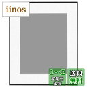 ハクバ HAKUBA 額縁 アルミ HFA-03 半切 アクリル板 ブラック(ホワイトマット) HFA-03BWM-H