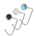 【送料無料】Jasenna バッグフック バッグハンガー テーブルフック (3個セット)(3-Marble)