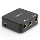 Cubilux HMS-C3 USB C − 6.35mmマイク接続器、タイプC − 6.35mm変換ミキサー、左/右モノラル入力、ステ...