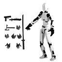 PAVIKE ロボット玩具【組み立て必要】関節 可動 ポーズ変更可能 モデル人形 武器付き 多関節可動人形 多関節可動モデル 子供向け 誕生日プレゼント 子供の日 大人 玩具 面白いおもちゃ 関節 動ける 練習 模型(3)