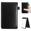 PAVIKE a7 メモ帳 メモ帳 a7 ノート 縦型 PUレザー カードポケット&ペンホルダー付き 便利 仕事 ビジネス手帳 業務用 携帯に便利 文房具 日々の記録 会議メモ帳 学校 オフィス用品 (ブラック)