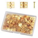 GOLD DEER 100個 ミニ蝶番 ミニヒンジ キャビネット引き出し用バットヒンジ キャビネット引出しバットヒンジ 蝶番 ミニ キャビネット引き出しバットヒ...