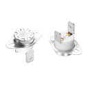 Aopin熱制御スイッチKSD301通常閉鎖NC 85度250V高電流25Aサーモスタット温度スイッチ2個入り