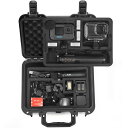 Lekufee Gopro Hero 13防水ハードケース Gopro Hero 12/Hero 11/Hero 10/Hero 9/Hero 8/Gopro Media Mod/Volta/Creator Edition/アクションカメラおよびその他のアクセサリーに対応 (ケースのみ)