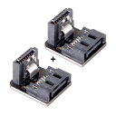 【送料無料】chenyang CY SATA 7ピン オス-メス 90度ダウンアングルマザーボード SATAポート拡張コンバーターアダプター デスクトップSSD HDD 6Gbps用