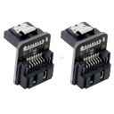 【送料無料】chenyang SATA 7ピンメスから7ピンオス 90度角度付きアダプター メインボード デスクトップ用マザーボード SSD HDD 6Gbps データコンバーター用