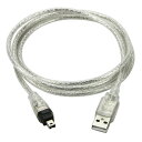 【送料無料】NFHK USB オス - Firewire IEEE 1394 4ピン オス iLink アダプター コード ケーブル DCR-TRV75E DV 1m USB Firewire Cable