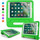 ACE GO iPad 2021 9世代 iPad 8世代 2020 iPad 7世代 2019 ケース 10.2 インチ iPad Air 3 10.5インチ iPad Pro 10.5 2017 ケース ハンドル付き 超軽量 耐衝撃 スタンド機能 EVA キッズ 子ども用 iPad Air 第3世代 2019 Apple iPad 第9 8 7世代 共通対応カバー (グリーン(2)