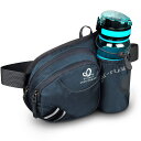WATERFLY(ウォーターフライ) ウエストバッグ ウェストポーチ アウトドア 水筒ポーチ付き 男女兼用 ランニング ウォーキング ジョギング 登山 散歩 軽...