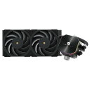 Thermalright Frozen Edge 240 Black PWMファン付きCPUウォータークーラー、ポンプ速度は3300RPMです、S-FDBベアリング、AMD AM4 / AM5、インテルLGA1150 / 1155 / 1200 / 1700 / 2011(FE240 Black)