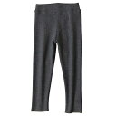 【送料無料】 リブレギンス キッズ 女の子 10分丈 春 夏 秋 冬 レギンスパンツ スパッツ ボトムス 長ズボン 通学 通園 普段着 部屋着 110-160cm 色:ダークグレー、サイズ:140