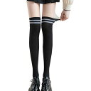 【送料無料】 フェイクニーハイストッキング ロング レディースタイツ ニーハイソックス ロング 女性用30×70デニール ベルベット 切り替え生地 美脚ストッキング レディース 色:ブラック(長い)、サイズ:Free Size
