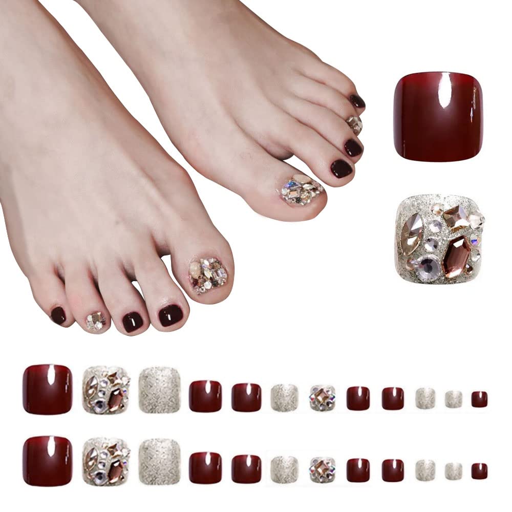 【送料無料】ALUBES 3D ジェルネイル ネイルチップ フット ジェルネイルシール ネイルシール ネイルステッカー 貼るだけネイルシール おうちネイルセルフネイル 初心者向け 夏ネイル 色：J-59