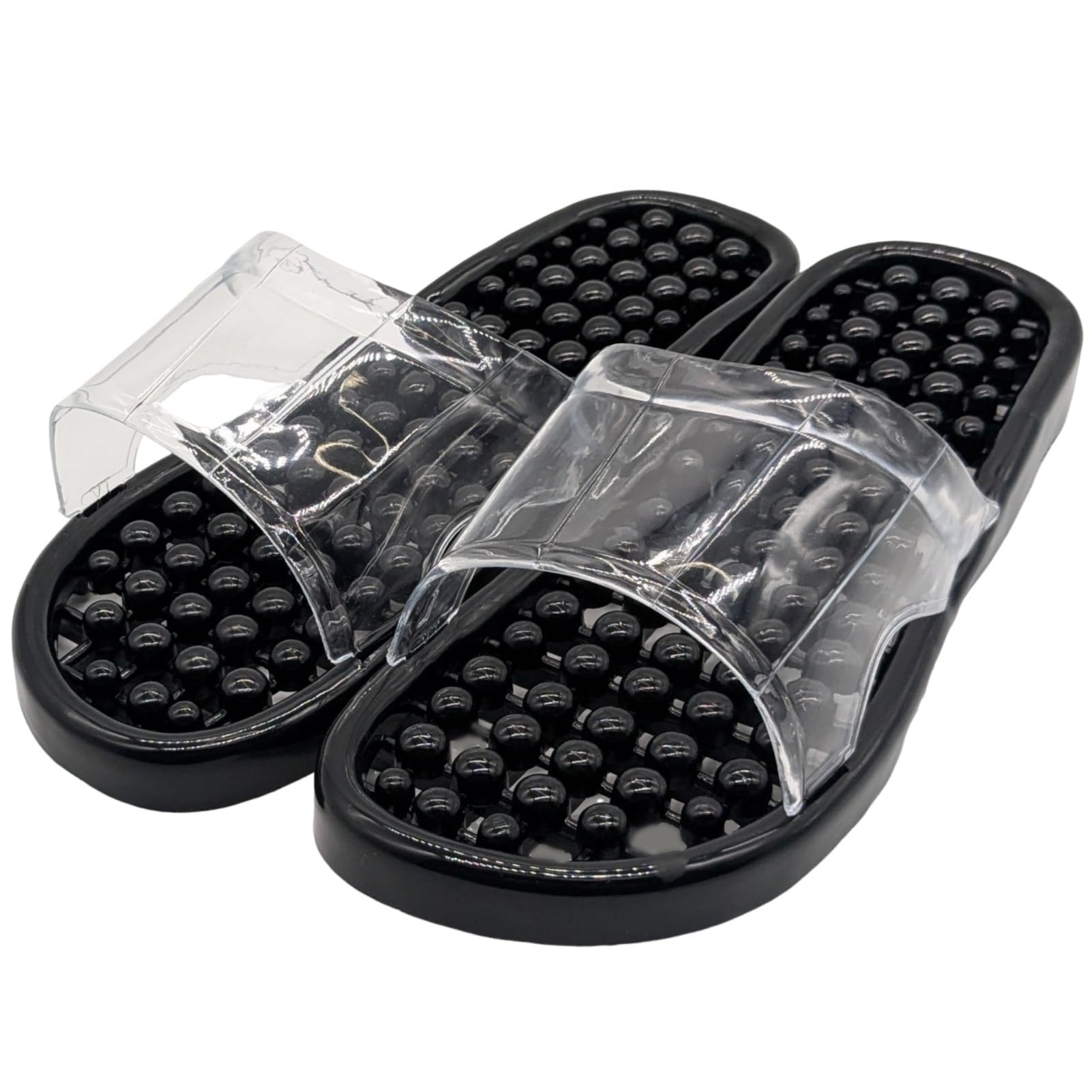 【送料無料】[APOSITV] ベランダ サンダル レディース 速乾 水切り バスルーム トイレ 穴あき 長持ち 色：ブラック、サイズ：L