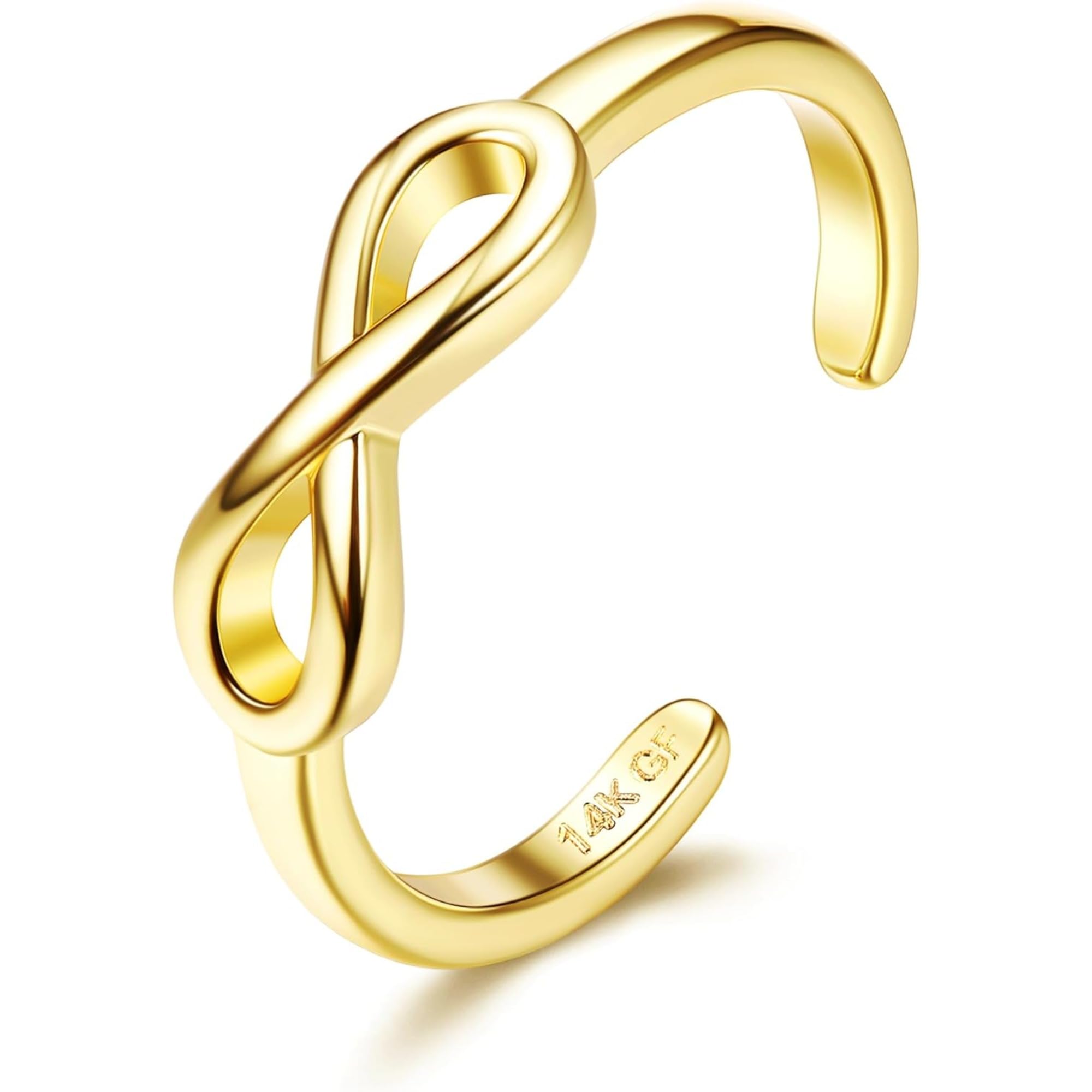 【送料無料】Jstyle 14K トゥリング レディース 人気 ゴールド充填 女性 CZ ムーンストーン ヘビ シン..