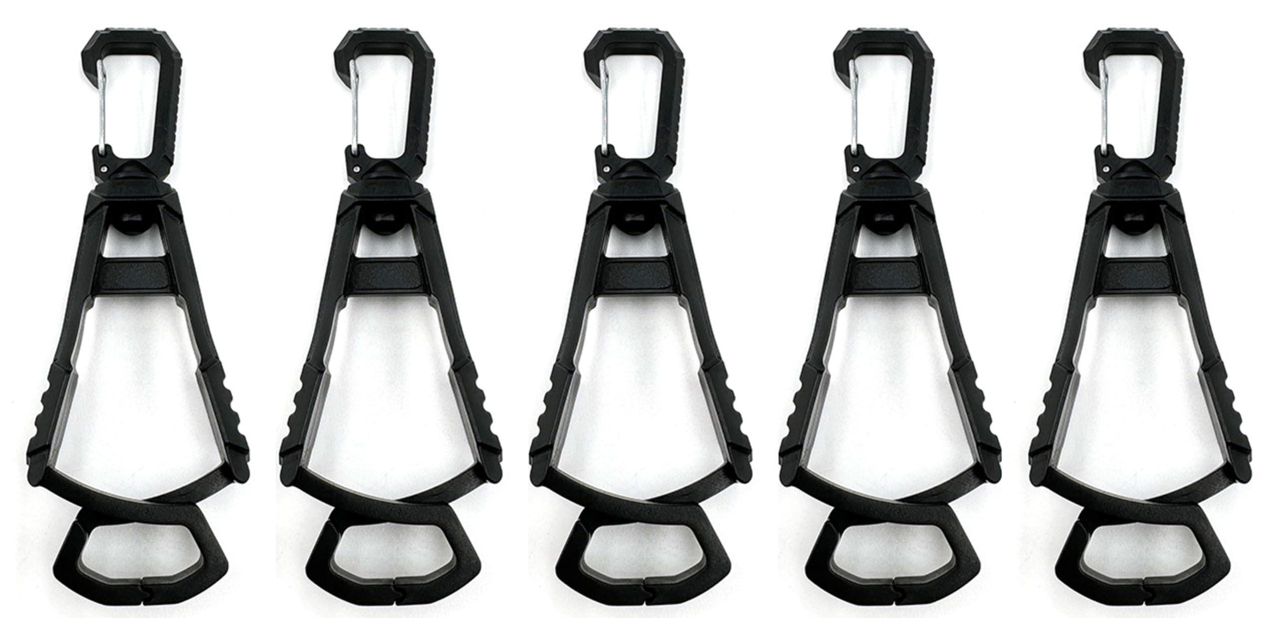 【送料無料】【改良小型カラビナ】360°回転マルチクリップ キーパーグローブホルダー 高強度 グローブ..