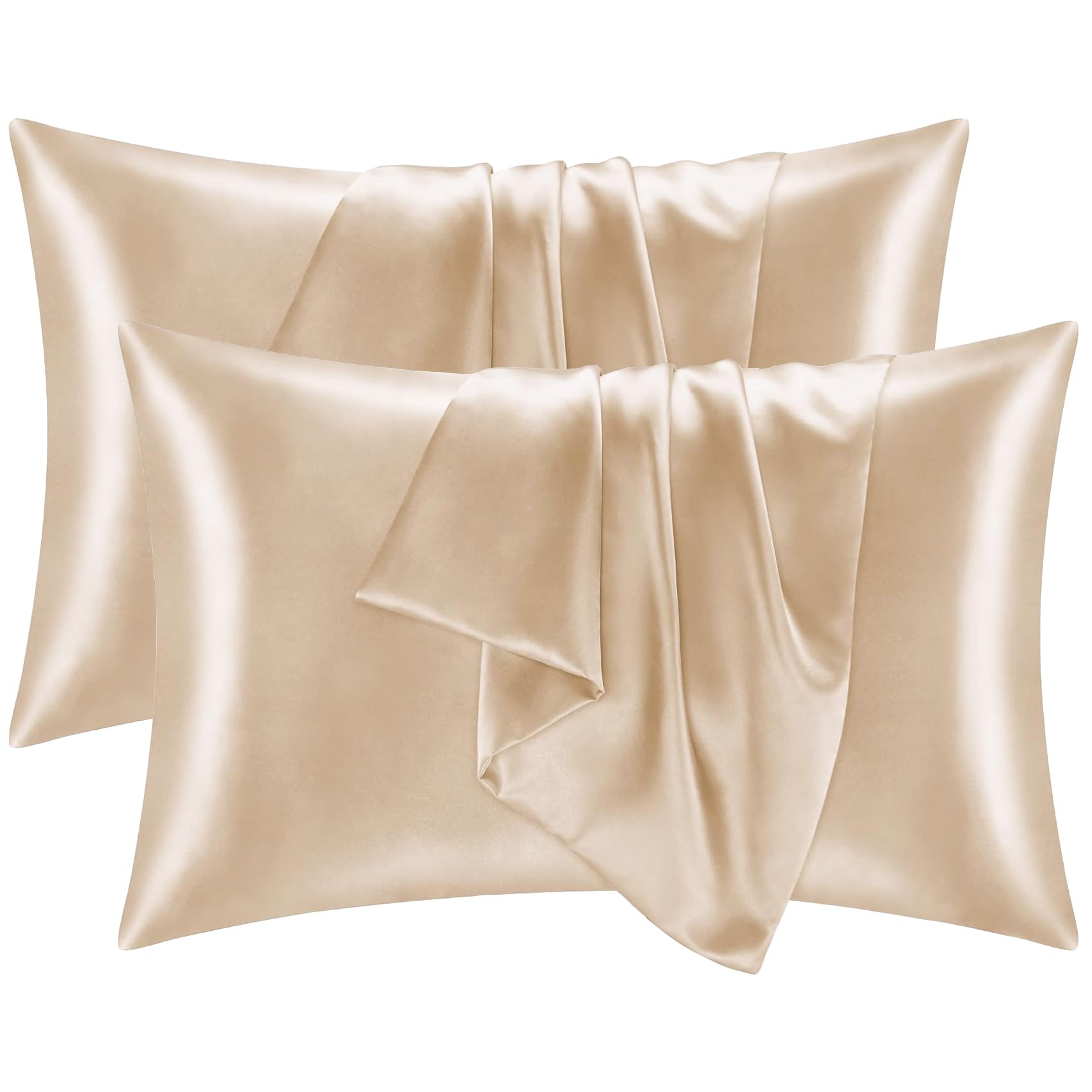 【送料無料】枕カバー 2枚セット WGWJM 両面シルクの質感 摩擦軽減 肌や髪に優しい 防臭防ダニ 敏感肌..